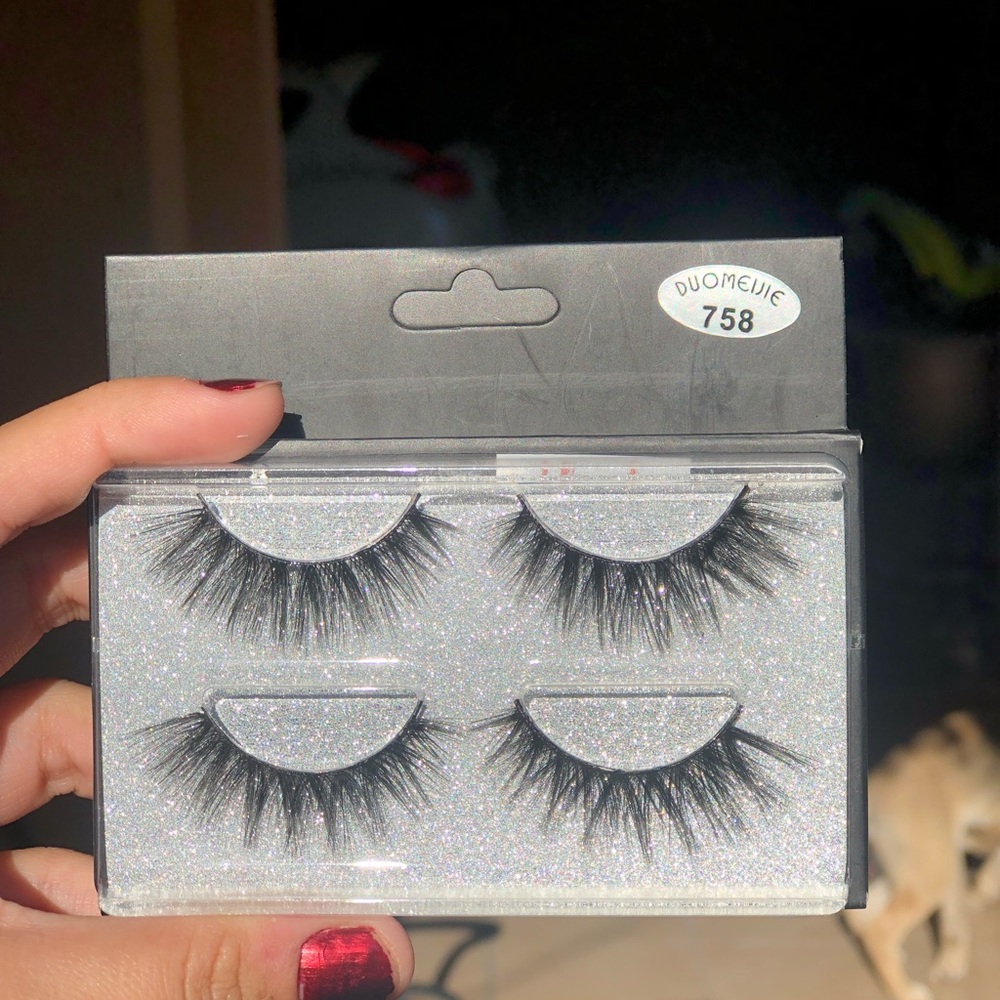 2 Pairs Mink Eyelashes Falsies